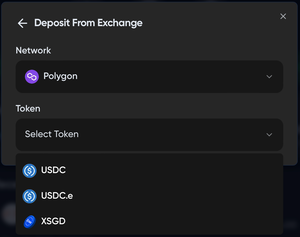 Selecting Polygon network
